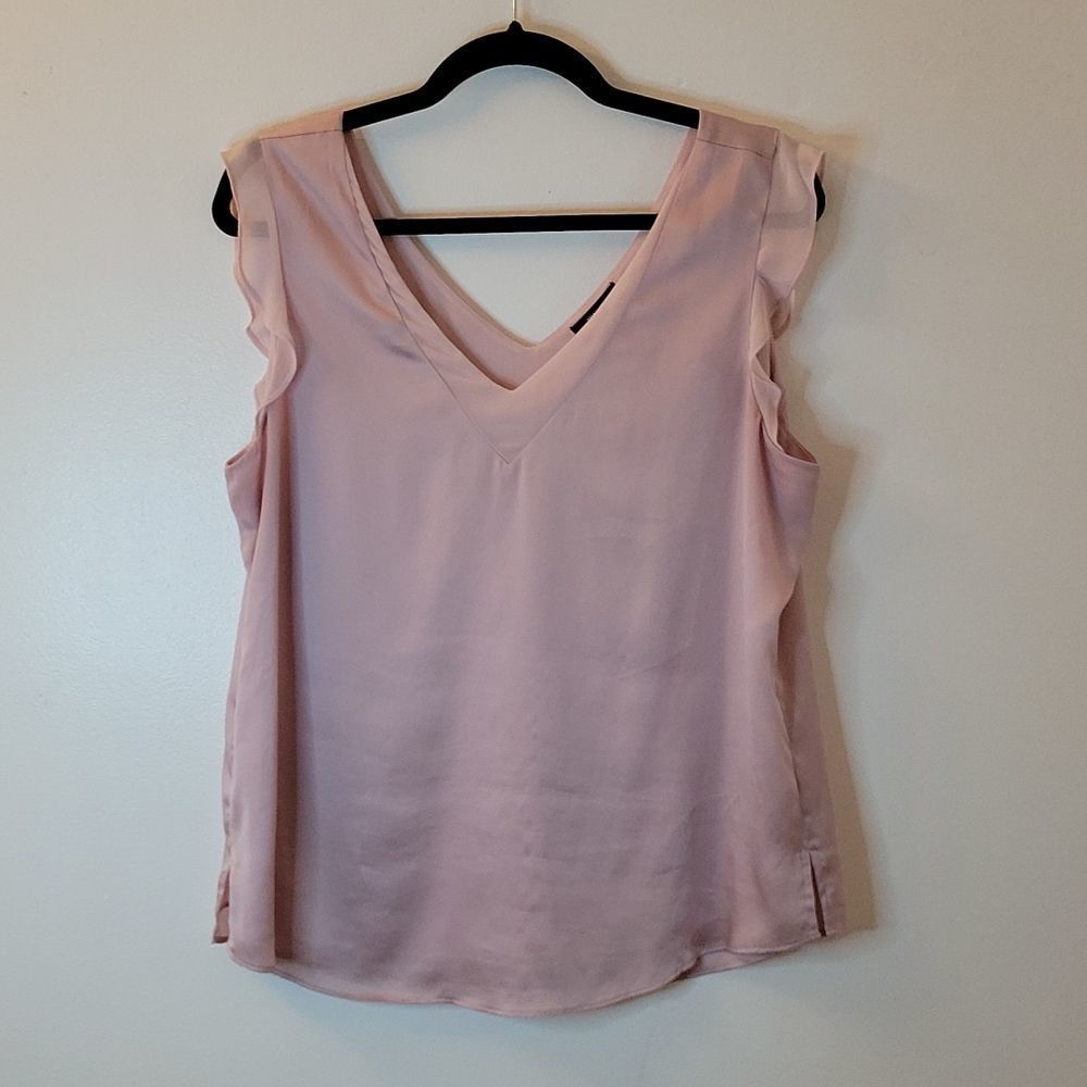 RW&Co. Sleeveless Flutter Tank Top